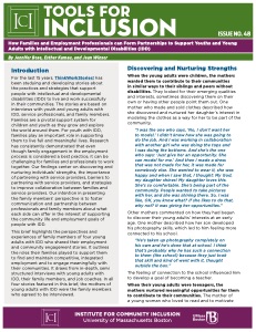 How Families and Employment Professionals can Form Partnerships to Support Youths   and Young Adults with Intellectual and Developmental Disabilities (IDD)